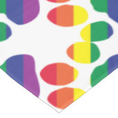 Gay-Pride-Paw-Print Tafelkleed (Gekanteld)
