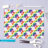 Gay-Pride-Paw-Print Tissuepapier (Craft)
