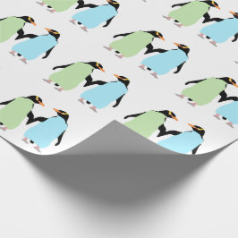Gay Pride Penguins Holding Hands Cadeaupapier