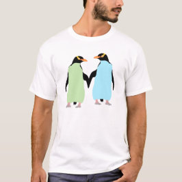 Gay Pride Penguins Holding Hands T-shirt