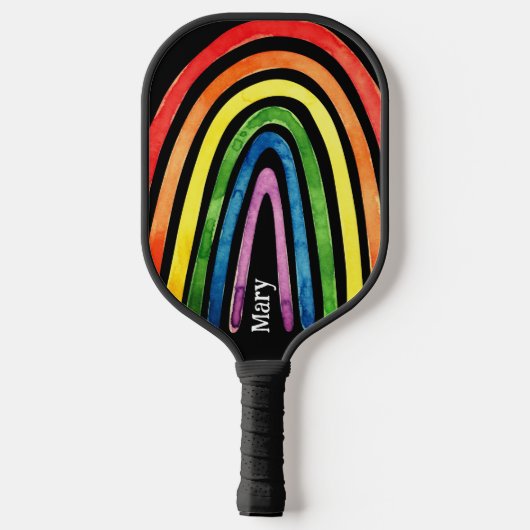 Gay Pride Pickleball Paddle (Achterkant)