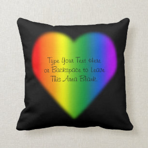 Gay Pride Pillow Custom Rainbow Love Sierkussen