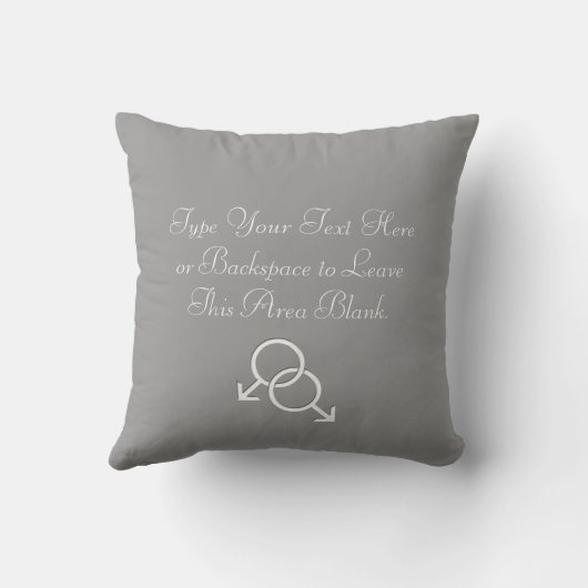 Gay Pride Pillow Personalized Love Sierkussen (Achterkant)