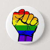 Gay Pride Pin - Pride Flag Button - Rechten van de (Voorkant)