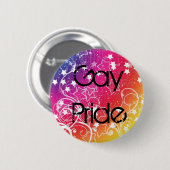 Gay Pride Pin Ronde Button 5,7 Cm (Voorkant /achterkant)