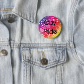 Gay Pride Pin Ronde Button 5,7 Cm (In situ)
