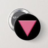 Gay Pride Pink-driehoek Ronde Button 5,7 Cm (Voorkant /achterkant)