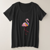 Gay Pride Pink Flamingo LGBT Pride Month Gifts Grote Maat T-shirt (Design voorkant)