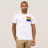 Gay Pride Pocket T-Shirt (Voorkant volledig)