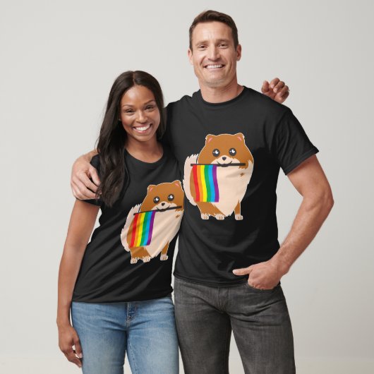 Gay Pride Pomeranian T-shirt (Unisex)