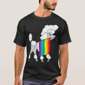 Gay Pride Poodle T-shirt (Voorkant)