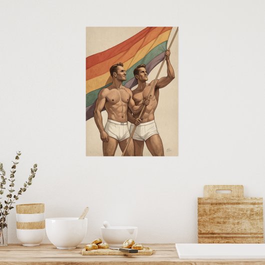  gay pride poster (Keuken)