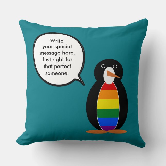 Gay Pride Praat Mevr Egelantier Persoonlijk Kussen (Voorkant)