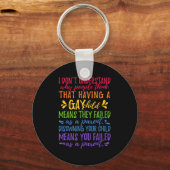 Gay Pride - Proud Parent Mom Dad Parenting Quote  Sleutelhanger (Voorkant)