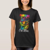 Gay Pride Purride Cat Mother LGBT Pride Month Cute T-shirt (Voorkant)