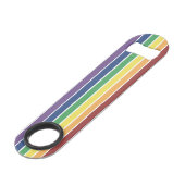 Gay Pride Rainbow Bottle Opener Speed Flessenopener (Voorkant Gekanteld)
