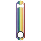 Gay Pride Rainbow Bottle Opener Speed Flessenopener (Voorkant)