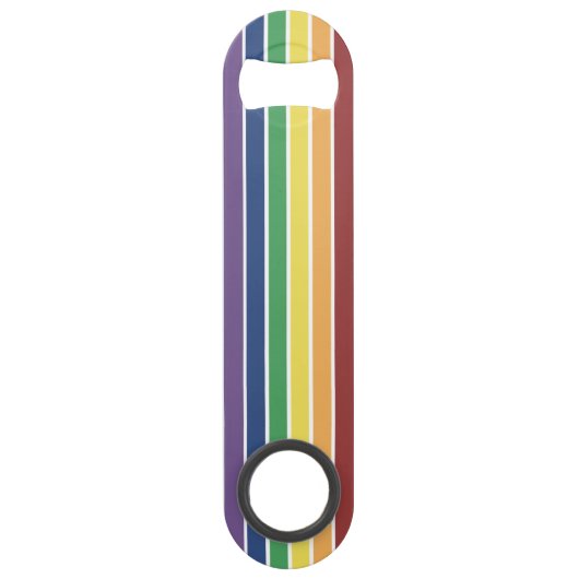 Gay Pride Rainbow Bottle Opener Speed Flessenopener (Voorkant)