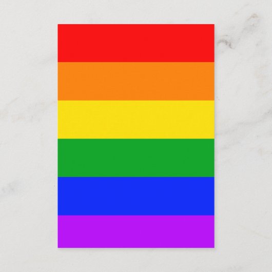 Gay Pride Rainbow bruiloft receptie Kaart (Achterkant)