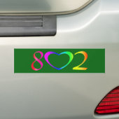 Gay Pride Rainbow Bumpersticker (Op auto)