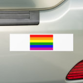 Gay Pride Rainbow Bumpersticker (Op auto)