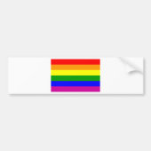 Gay Pride Rainbow Bumpersticker (Voorkant)