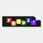 Gay Pride Rainbow Bumpersticker (Voorkant)