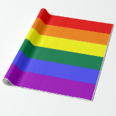 Gay Pride Rainbow Cadeaupapier (Uitgerold)
