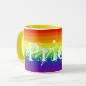 Gay Pride Rainbow Colors LGBT Gift Idee Mok (Voorkant links)