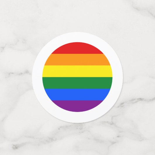 Gay Pride Rainbow Confetti (Kleine voorkant)