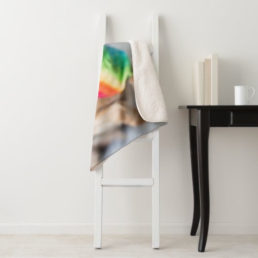 Gay Pride Rainbow Dog | Yorkshire Terrier Sherpa Deken (In situ)