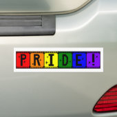 Gay Pride Rainbow Filmstrip Bumpersticker (Op auto)