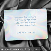 Gay Pride Rainbow Flag Aangepaste tekst toevoegen  Folie Feestdagenkaart