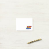 Gay Pride Rainbow Flag Art Post-it® Notes (Op bureau)