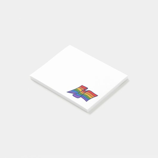 Gay Pride Rainbow Flag Art Post-it® Notes (Schuin)