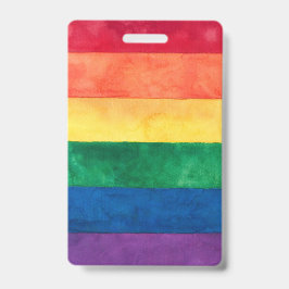 Gay Pride Rainbow Flag Badge