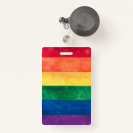 Gay Pride Rainbow Flag Badge