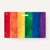 Gay Pride Rainbow Flag Badge (Achterkant)