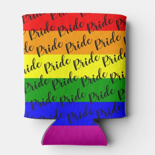 Gay Pride Rainbow Flag Blikjeskoeler (Achterkant)