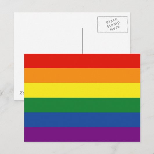 Gay pride Rainbow Flag Briefkaart (Voorkant / Achterkant)