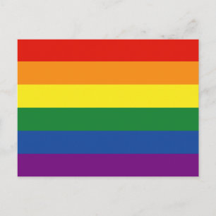 Gay pride Rainbow Flag Briefkaart
