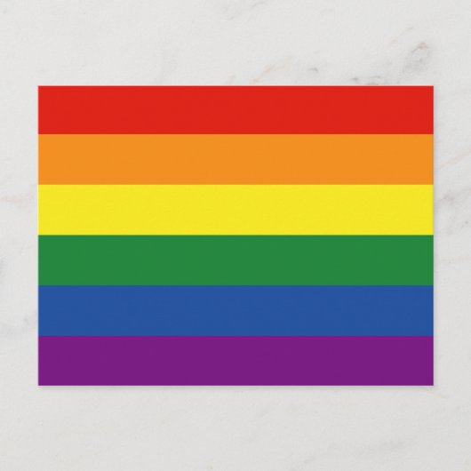 Gay pride Rainbow Flag Briefkaart (Voorkant)