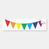 Gay pride rainbow flag bumper sticker (Voorkant)