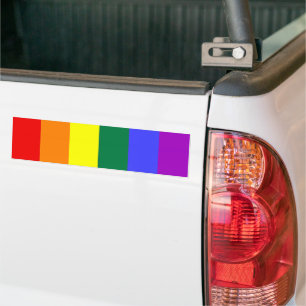 Gay Pride Rainbow Flag Bumpersticker