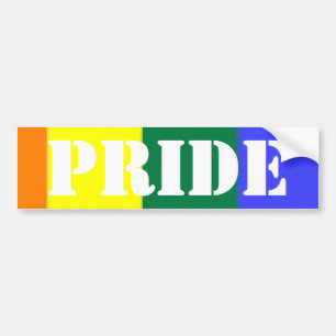Gay Pride Rainbow Flag Bumpersticker