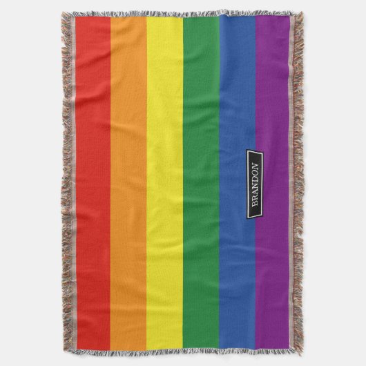 Gay pride Rainbow Flag Deken (Voorkant Verticaal)