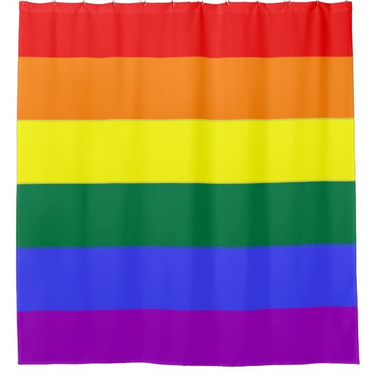 Gay Pride Rainbow Flag Douchegordijn (Voorkant)