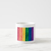 Gay Pride Rainbow Flag Espresso Kop (Voorkant)