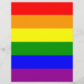 Gay Pride Rainbow Flag Flyer (Voorkant)