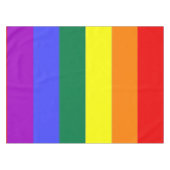 Gay Pride Rainbow Flag Gestreept patroon Tafelkleed (Voorkant (Horizontaal))